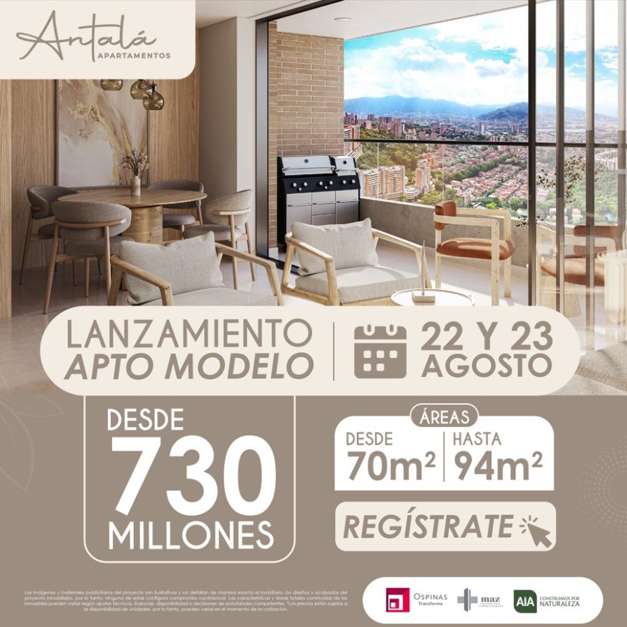 Aptos en Envigado, APARTAMENTOS EN ENVIGADO
