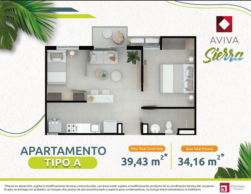 Tipo A , 39 M2